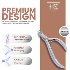 Stainless Steel Cuticle Nipper with Square Plier Head (HN-043)