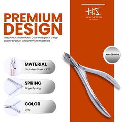Stainless Steel Cuticle Nipper with Round Plier Head (HN-066)