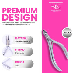 Stainless Steel Cuticle Nipper with Semi-Circle Plier Head (HN-042)
