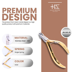 Stainless Steel Cuticle Nipper with Square Plier Head (HN-043)