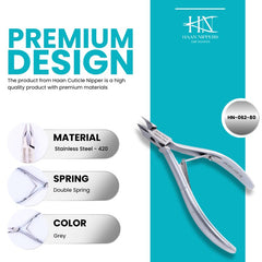 Stainless Steel Cuticle Nipper with Square Plier Head  (HN-062)