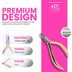Stainless Steel Cuticle Nipper with Semi-Circle Plier Head (HN-042)