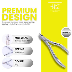 Stainless Steel Cuticle Nipper with Square Plier Head (HN-060)