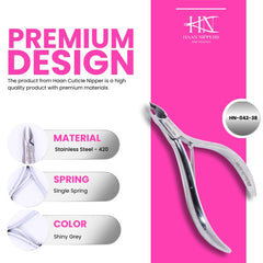 Stainless Steel Cuticle Nipper with Semi-Circle Plier Head (HN-042)