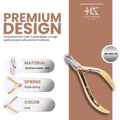 Stainless Steel Cuticle Nipper with Square Plier Head (HN-043)