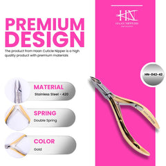 Stainless Steel Cuticle Nipper with Semi-Circle Plier Head (HN-042)