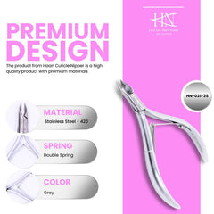 Stainless Steel Cuticle Nipper with Round Plier Head (HN-031)