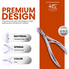 Stainless Steel Cuticle Nipper with Round Plier Head (HN-066)