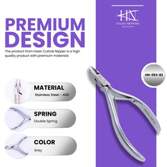 Stainless Steel Cuticle Nipper with Square Plier Head (HN-063)