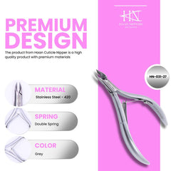 Stainless Steel Cuticle Nipper with Round Plier Head (HN-031)