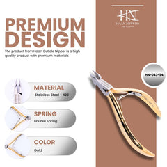 Stainless Steel Cuticle Nipper with Square Plier Head (HN-043)
