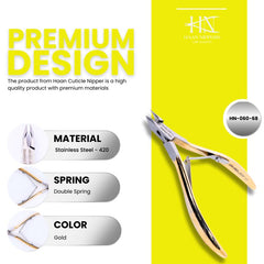 Stainless Steel Cuticle Nipper with Square Plier Head (HN-060)