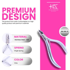 Stainless Steel Cuticle Nipper with Semi-Circle Plier Head (HN-042)