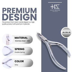 Stainless Steel Cuticle Nipper with Square Plier Head (HN-064)
