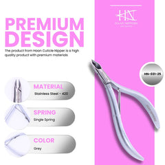 Stainless Steel Cuticle Nipper with Round Plier Head (HN-031)