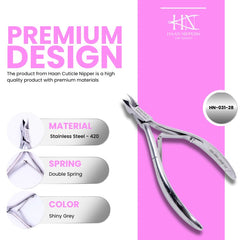 Stainless Steel Cuticle Nipper with Round Plier Head (HN-031)