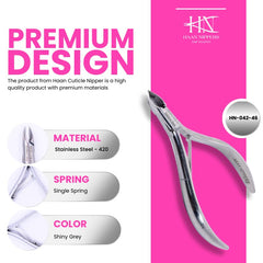Stainless Steel Cuticle Nipper with Semi-Circle Plier Head (HN-042)