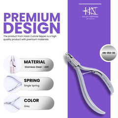 Stainless Steel Cuticle Nipper with Square Plier Head (HN-063)