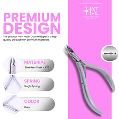 Stainless Steel Cuticle Nipper with Round Plier Head (HN-031)