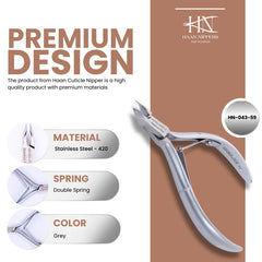 Stainless Steel Cuticle Nipper with Square Plier Head (HN-043)