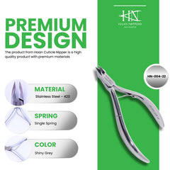 Stainless Steel Cuticle Nipper with Square Plier Head (HN-004)