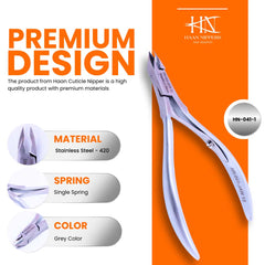 Stainless Steel Cuticle Nipper with Square Plier Head  (HN-041)