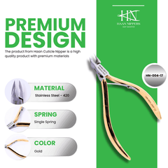 Stainless Steel Cuticle Nipper with Square Plier Head (HN-004)