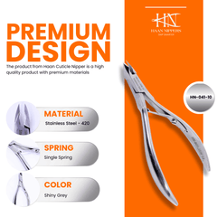 Stainless Steel Cuticle Nipper with Square Plier Head  (HN-041)
