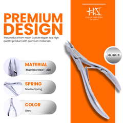 Stainless Steel Cuticle Nipper with Square Plier Head  (HN-041)