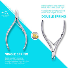 Stainless Steel Cuticle Nipper with Square Plier Head  (HN-062)