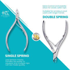 Stainless Steel Cuticle Nipper with Square Plier Head  (HN-062)