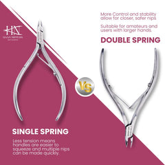 Stainless Steel Cuticle Nipper with Square Plier Head (HN-061)