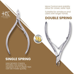 Stainless Steel Cuticle Nipper with Round Plier Head (HN-065)
