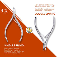 Stainless Steel Cuticle Nipper with Round Plier Head (HN-066)