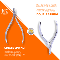 Stainless Steel Cuticle Nipper with Square Plier Head  (HN-041)