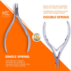 Stainless Steel Cuticle Nipper with Square Plier Head  (HN-041)