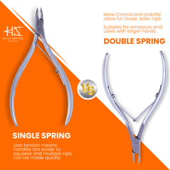 Stainless Steel Cuticle Nipper with Square Plier Head  (HN-041)