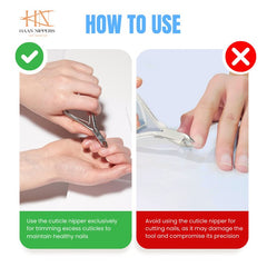 Stainless Steel Cuticle Nipper with Round Plier Head and Jaw Sizes 14, 16, (HN-067)