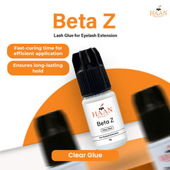 Beta Z Clear Waterproof Eyelash Extensions Glue Fast Drying