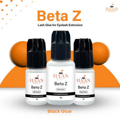 Beta Z Black Waterproof Eyelash Extensions Glue Fast Drying