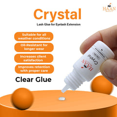Crystal Clear Waterproof Eyelash Extensions Glue Fast Drying