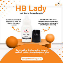 HB Lady Waterproof Eyelash Extensions Glue Fast Drying