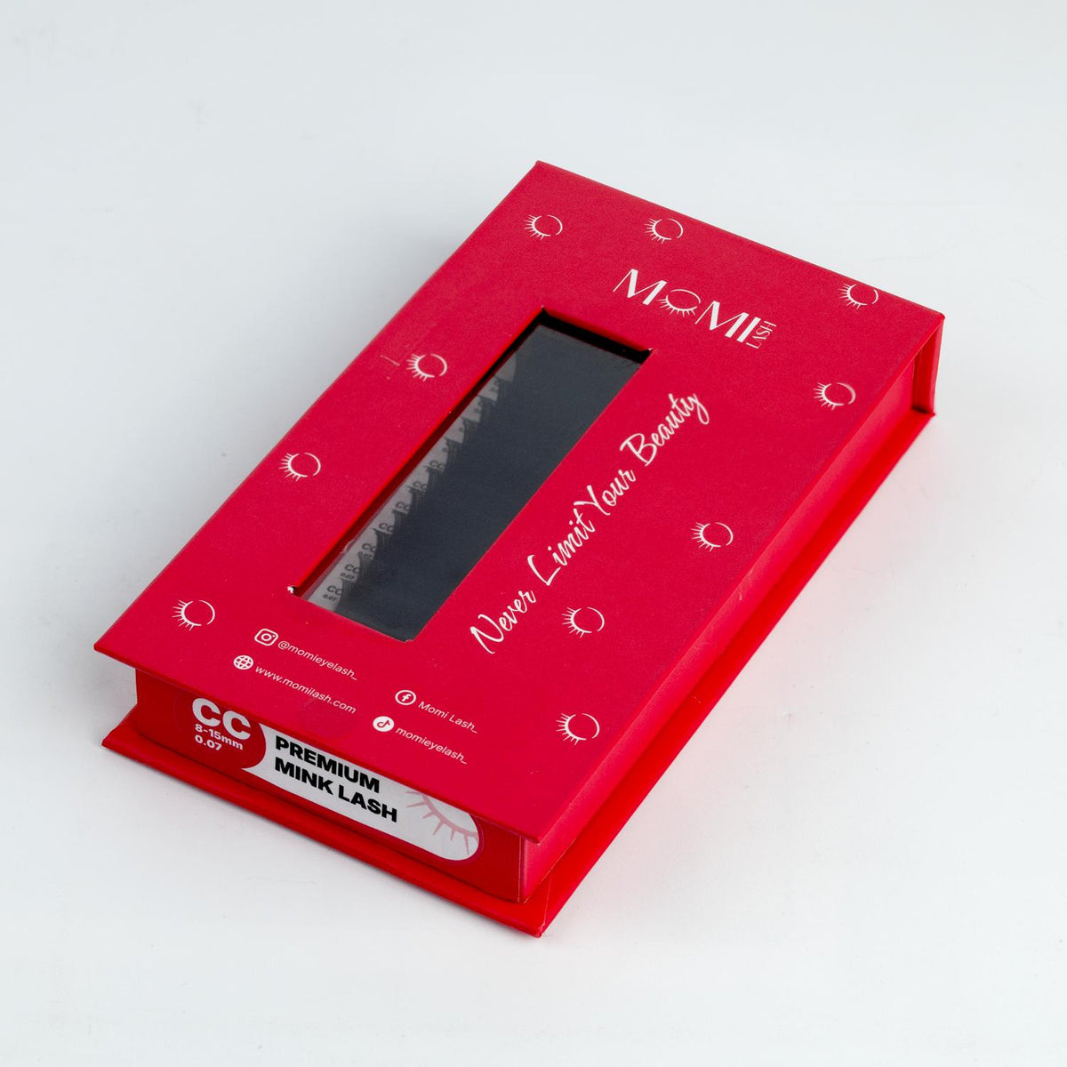 MOMI CC-Curl Premium Mink Lash Eyelash Extensions (Mixed Size 8~15mm , 16 Lines)