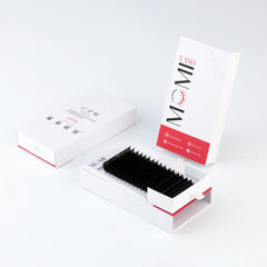MOMI D-Curl Premium CASHMERE Lash Eyelash Extensions (Mixed Size 8~15mm, 16 Lines)