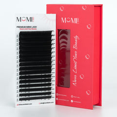 MOMI D-Curl Premium Mink Lash Eyelash Extensions (Mixed Size 8~15mm, 16 Lines)