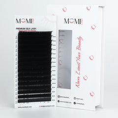 MOMI C-Curl Premium Silk Lash Eyelash Extensions (Mixed Size 8~15mm, 16 Lines)